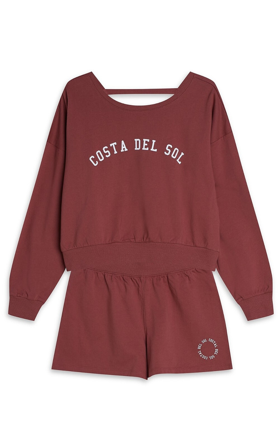 42772 Nimes Piżama Damska Homewear Henderson - brązowy