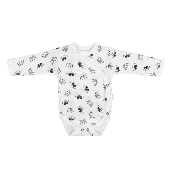 Komplet 5-częściowy WP404 "Korona" Mamatti biało- czarne