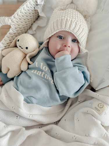 Bawełniany kocyk Paris Yosoy latte