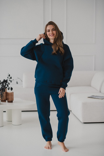 Motherhood Milk&Love bluza do karmienia oversize poseidon