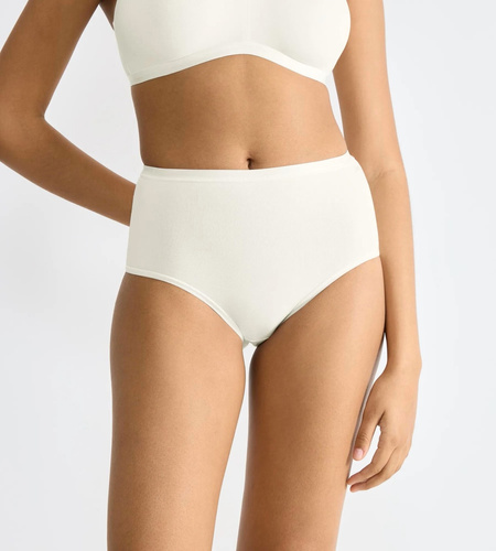 Go Daily Cotton Highwaist Figi Damskie Sloggi - silk white