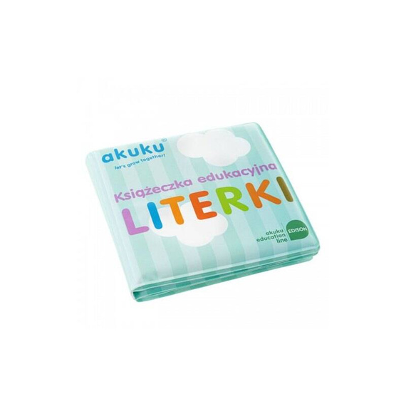 ALA0475 Literki edukacyjna książeczka do kąpieli z piszczkiem Akuku