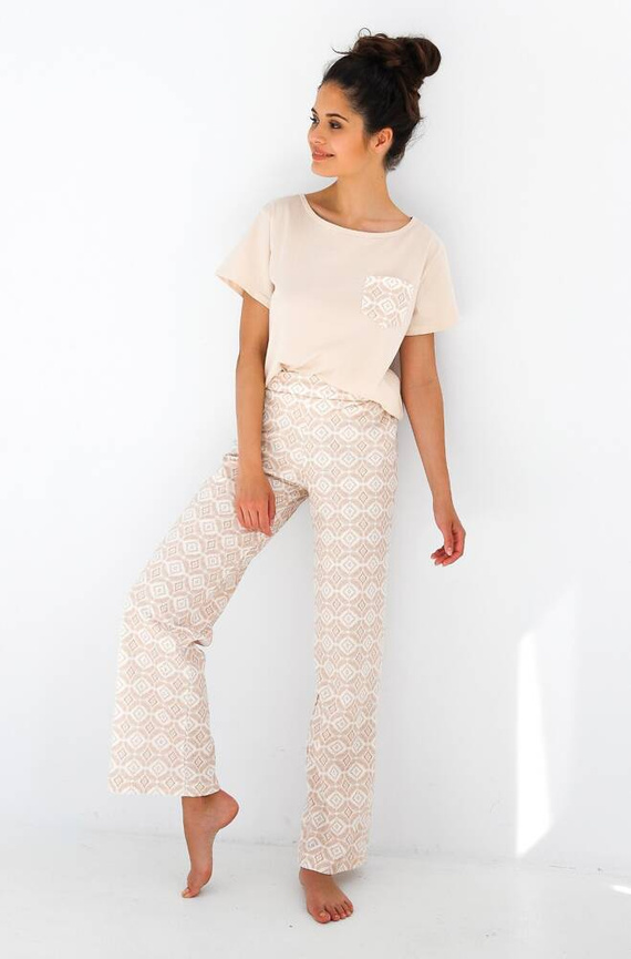 Genesis Piżama damska Sensis - jasny beżowy