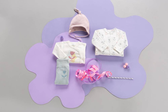 Romantic Pinokio Wiązana Czapka niemowlęca - róż