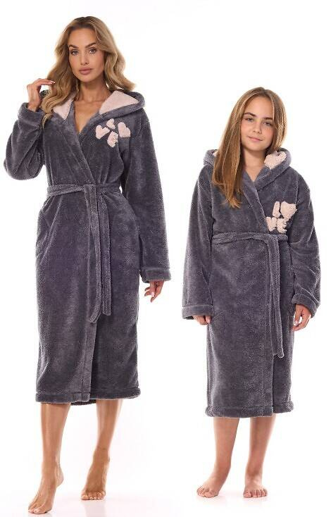 2434 LO Szlafrok dziecięcy L&L - onyx