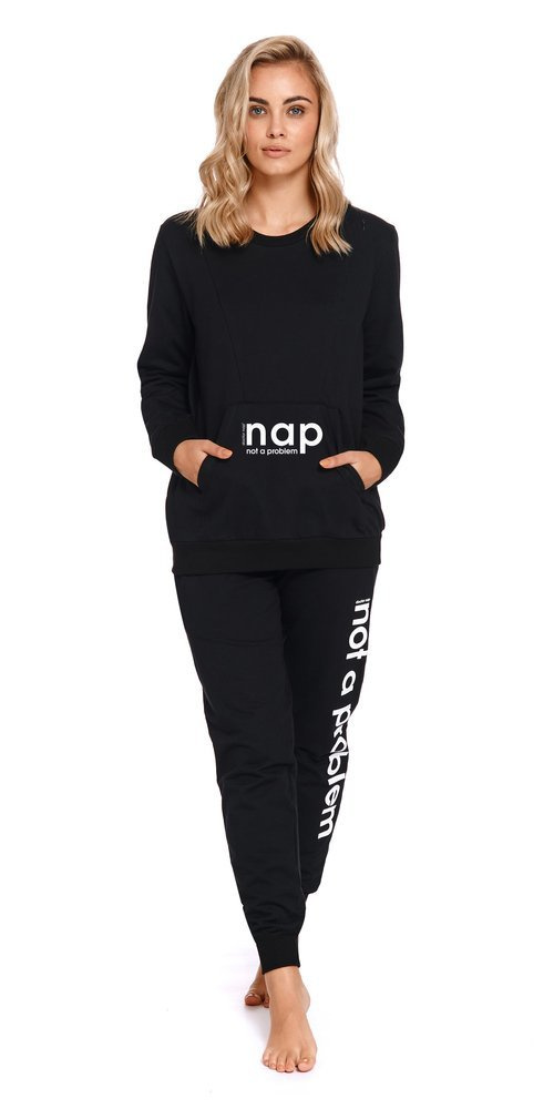 4238 Spodnie dresowe ciążowe Doctor Nap - black