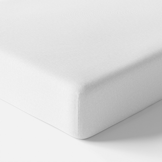 Eevi Prześcieradło dziecięce bawełniane - biały