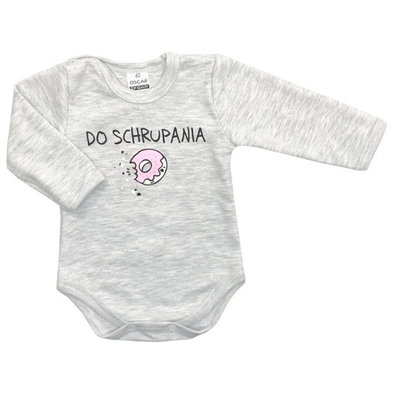 551219113 Body z długim rękawem "Do schrupania" Oscar Kids