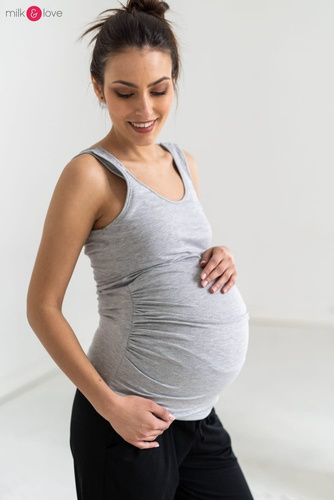 Milky Nap Milk&Love top ciążowy i do karmienia szary