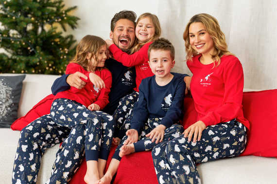 Piżama dziecięca 5264 "Frozen" Unisex Doctor Nap - red