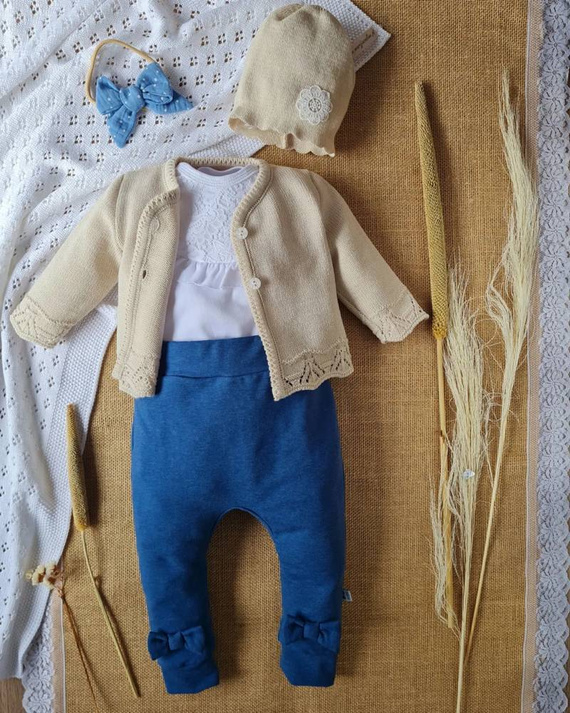 Sweterek BSW/026 ażurowy Marija - beżowy