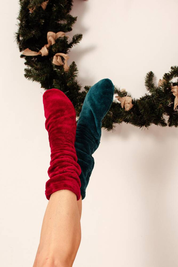 553/554 Wellsoft Gładkie skarpetki do spania De Lafense - zielony