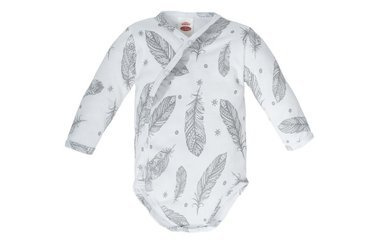"WHITE ANGELO" Makoma Body baby z długim rękawem druk