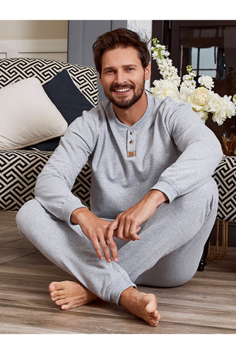 Lider Komplet dresowy dł. rękaw, dł. spodnie Italian Fashion - melanż