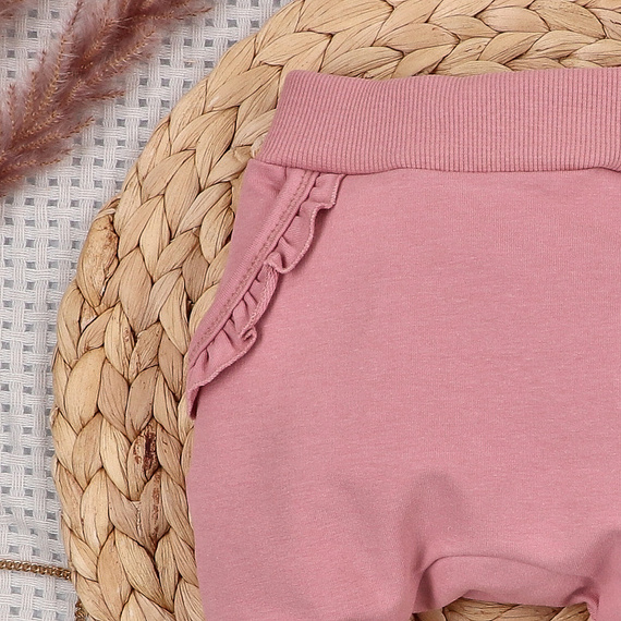 ABN-5700 Nini Spodnie Dresowe Dziecięce Małe Myszki 95% Bawełna Organiczna PL