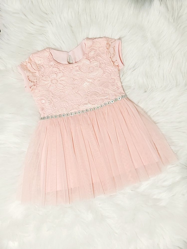 Angell II Bamabrillo Sukienka dziewczęca pudrowy róż