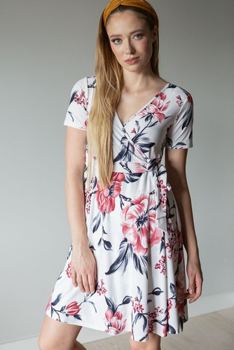 122 Sukienka ciążowa  i do karmienia MIRACLE- czarny