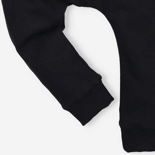 Alfabet Spodnie dresowe z bawełny organicznej Nini czarny