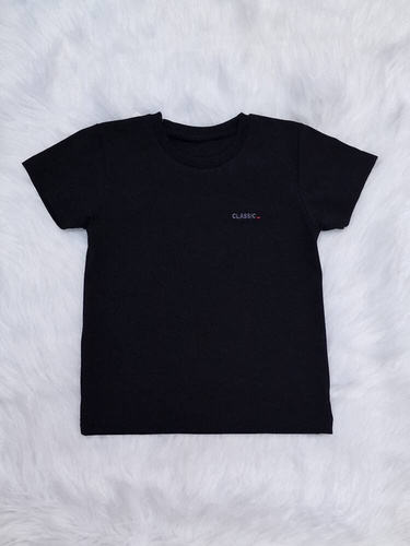 Classic Koszulka z haftem krótki rękaw Bambarillo czarny