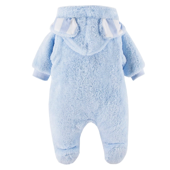 Mellow Eevi Pajac z kapturem - błękitny