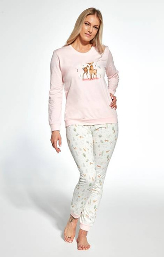 467/343 Fall Piżama damska Cornette - różowy