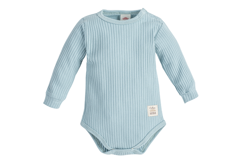 "Natural Harmony" Makoma Body niemowlęce z długim rękawem turkusowy