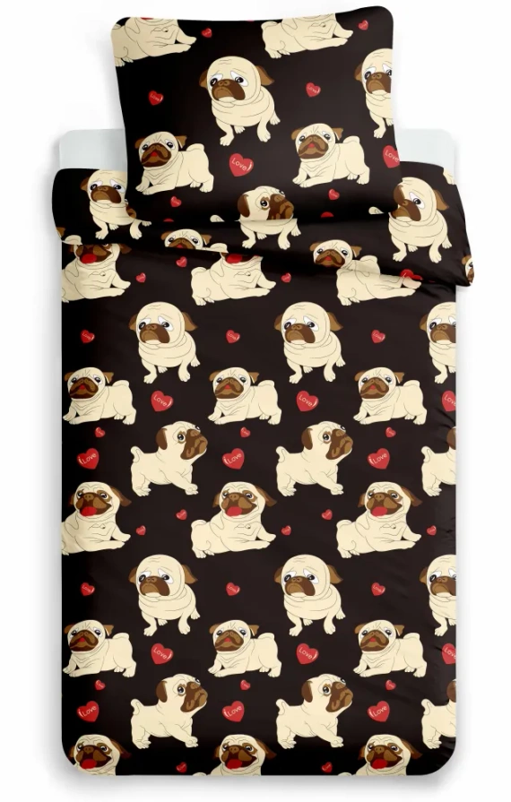 Psy bulldogs Pościel z mikrofibry Jerry Fabrics  