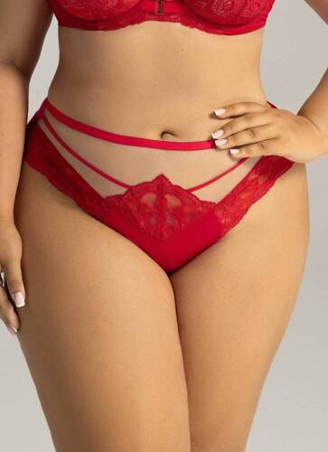 2157  Figi Damskie Brazyliany AVA czerwony