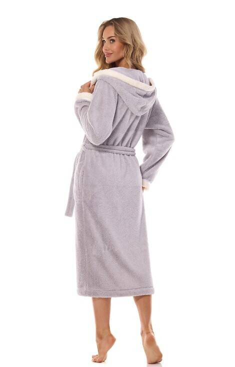 2419 Tess Szlafrok Damski długi L&L - crystal