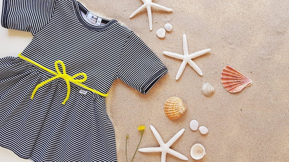 224 Neon Zebra Sukienka w kratkę Marija - paski