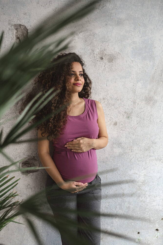 Milk Top Milk&Love koszulka ciążowa i do karmienia rose brown