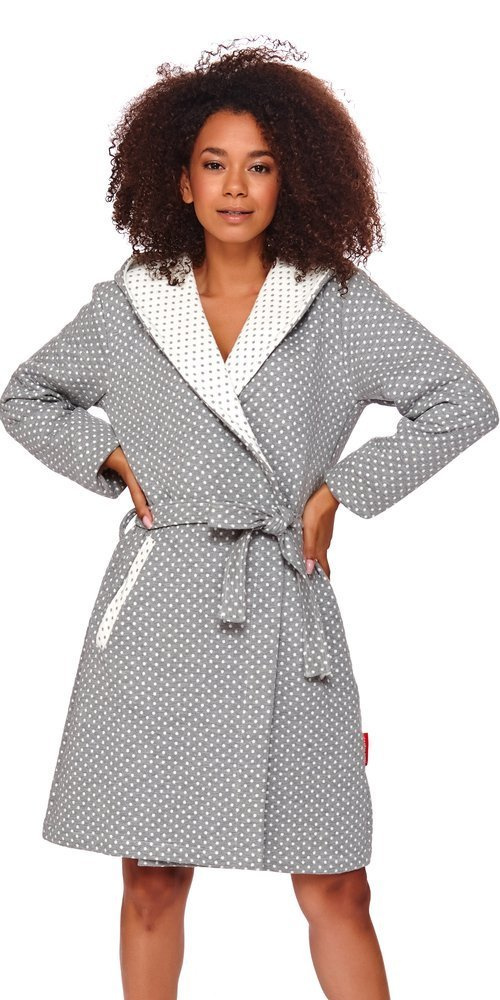 8030 Szlafrok damski Doctor Nap - dark grey