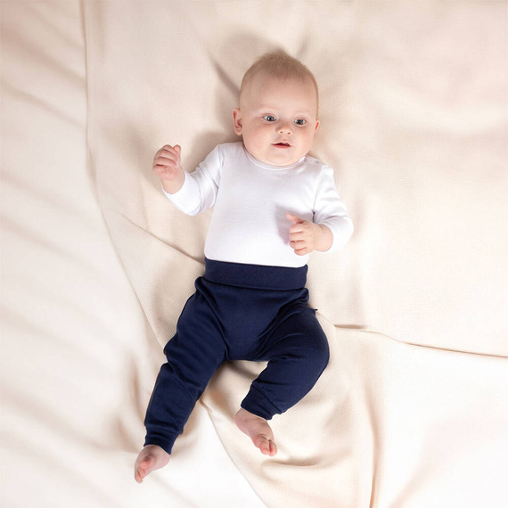 090 Body niemowlęce z długim rękawem "Basic" Nicol - biały