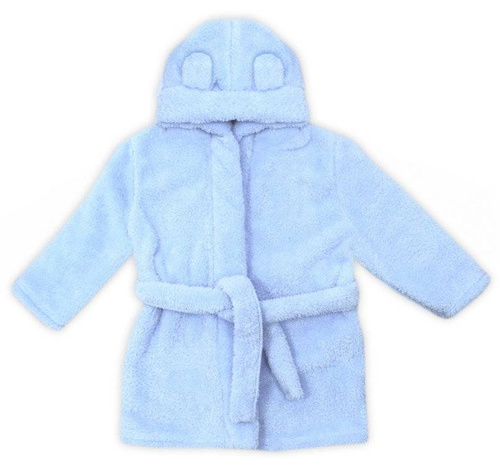 018 11 Szlafrok dziecięcy "Basic" Nicol - niebieski