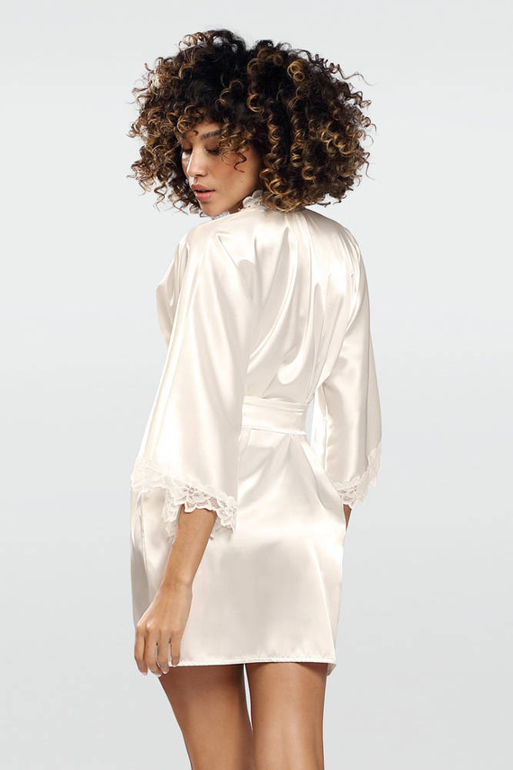 Viola Podomka Szlafrok Damski Dkaren - jasny ecru