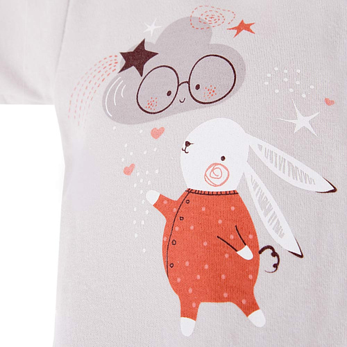 Mellow Ewa Klucze Body z krótkim rękawem - szary