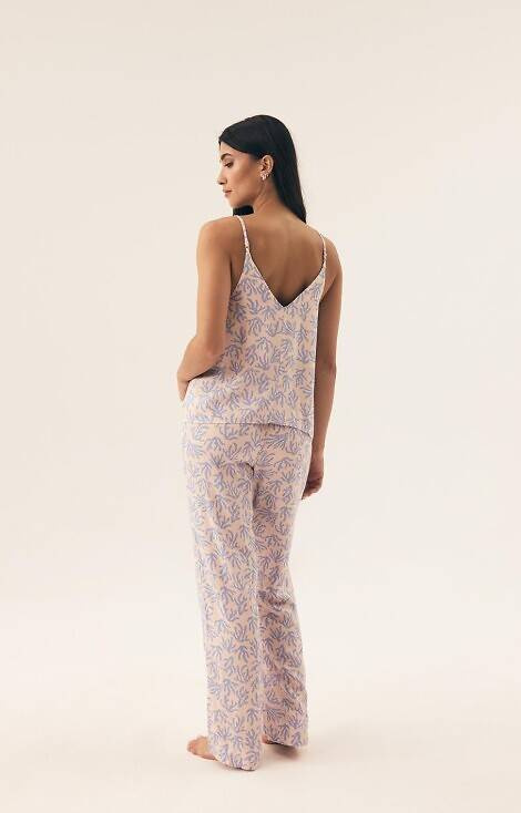 42665 Nadar Piżama Damska Henderson - light blue