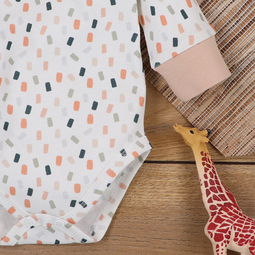 ABN-5321/KRE Body kopertowe z bawełny organicznej Nini kremowy