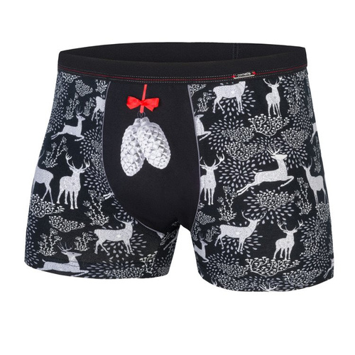 Bokserki męskie 017/42 Candy Cane Cornette czerwony