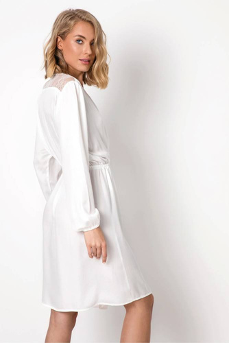 Iris Gown Szlafrok damski Aruelle - perłowy