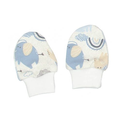 Słoniki Martex niedrapki rękawiczki niebieski