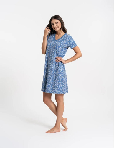 Koszula nocna Moraj PDK2700-009 bawełna V-neck wygodna