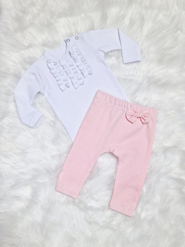 Zuza Bambarillo Body z długim rękawem biały