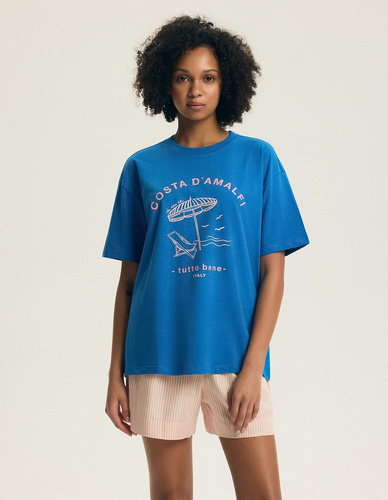 Piżama 44479 Edris Henderson bawełna + wiskoza-hiacynt