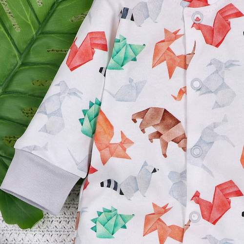 ABN-5386 Fun Origami Pajacyk z bawełny organicznej Nini druk