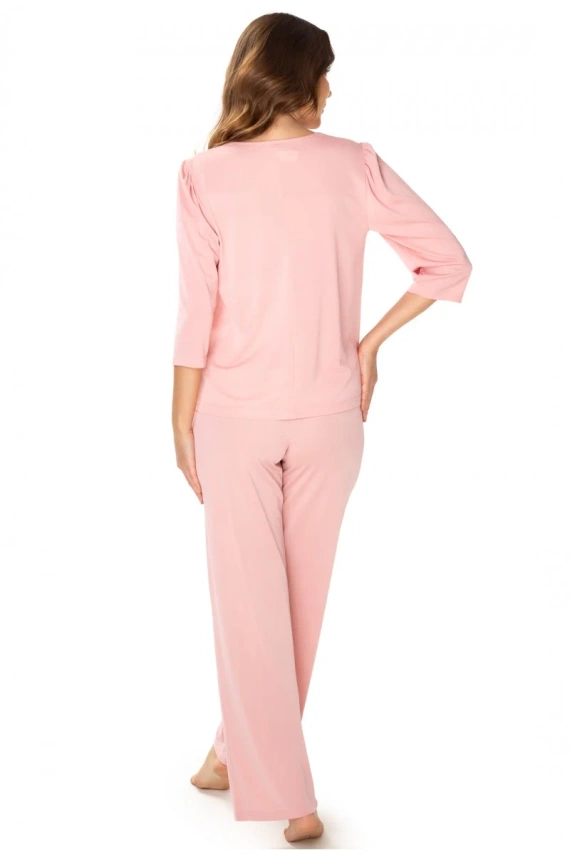 86658 Patrycja piżama damska Mewa ciemny różowy