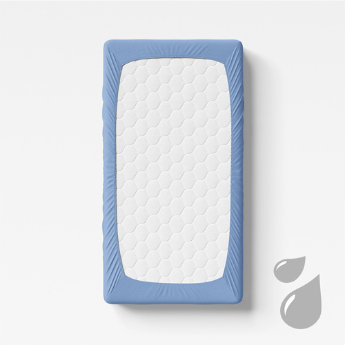 Eevi Prześcieradło dziecięce nieprzemakalny - niebieski