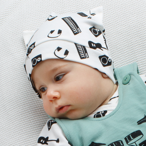 Lets Rock Pinokio Czapka z uszkami - ecru