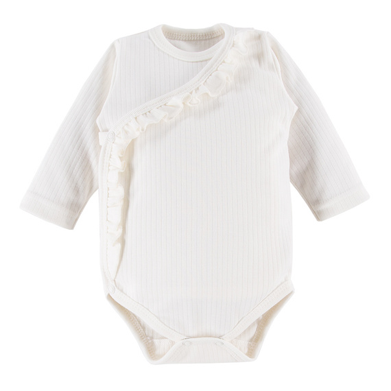 Ceremony Eevi Body rozpinane prążkowane - ecru