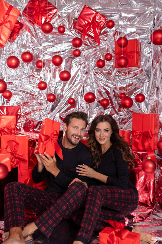 Zeman Piżama Męska Italian Fashion - czarny/druk